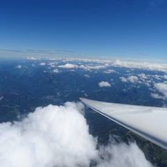 Flugwegposition um 10:47:25: Aufgenommen in der Nähe von Weißenbach an der Enns, Österreich in 3860 Meter